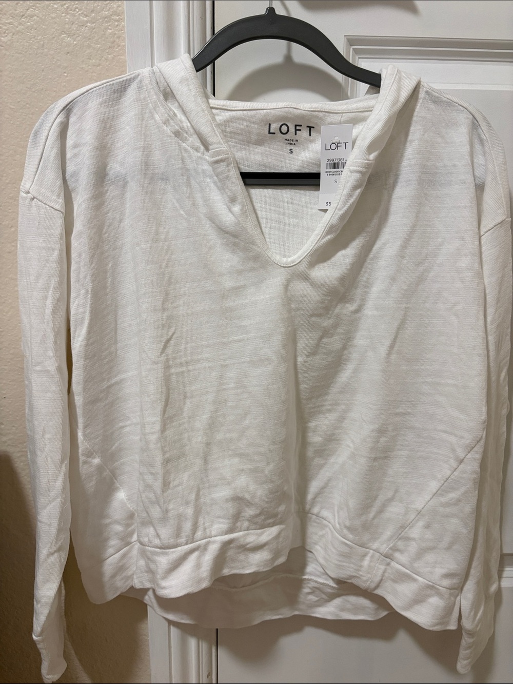 Loft Summer Sweatshirt Hoodie - Size Small - NWT $54.50 💯 Cotton